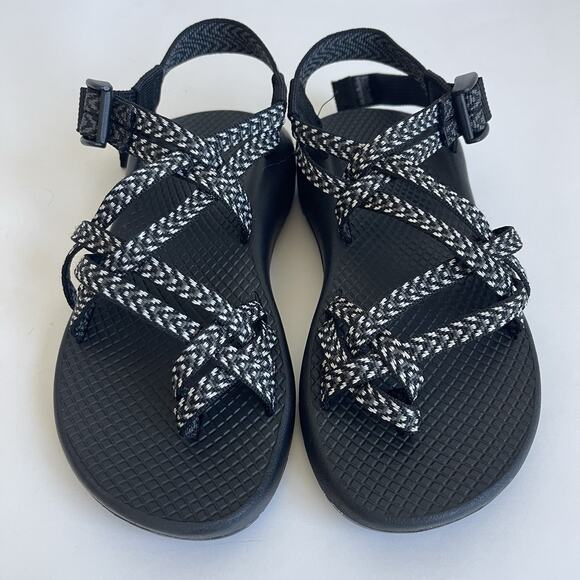 Chaco ZX/2 Classic Sandals Women's 5 Black White Toe Loop Hiking - Picture 4 of 11
